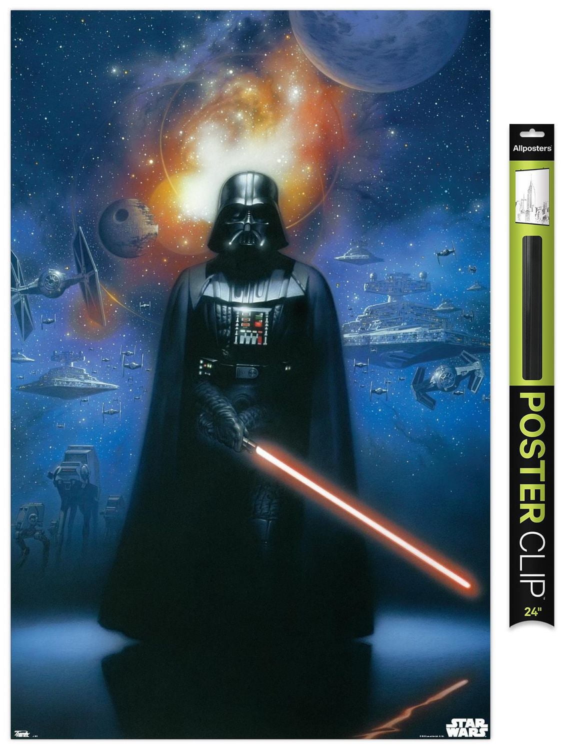 Star Wars: Saga - Vader in Space Wall Poster, 22.375" x 34"