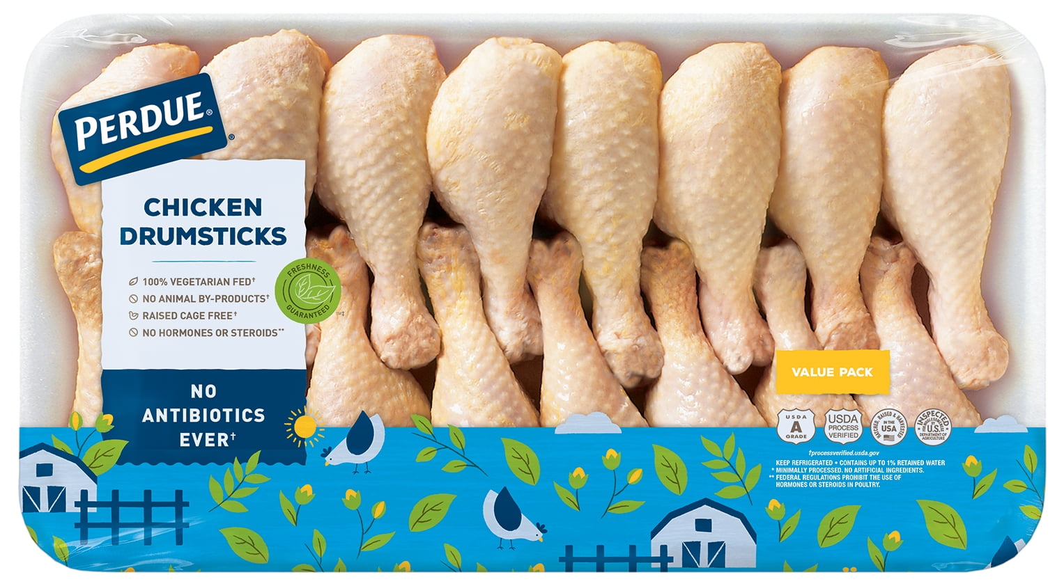 Perdue Fresh Chicken Drumsticks Value Pack (4.55.75 lbs.) Walmart