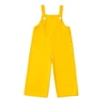 thumbnail image 4 of felwors Wide Leg Overalls for Kids Girl Boy Baggy Straight Sleeveless Jumpsuits Spaghetti Strap Summer Bib Overall(Yellow,15-16 Years), 4 of 4