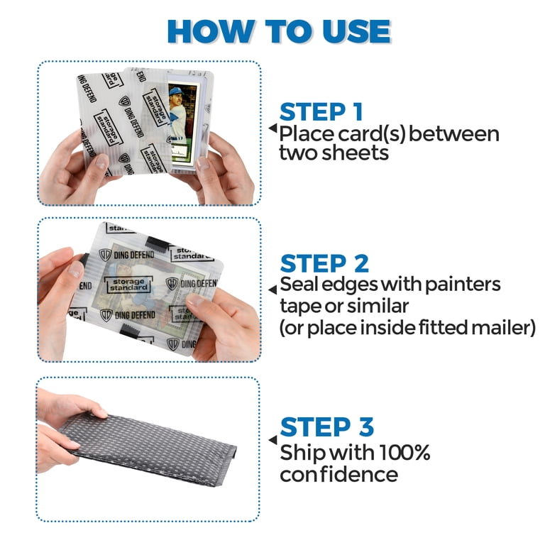 card shipping sleeves Coats Trading Card Pads for Toploaders (100 Pack) 34 Corrugated 1/16 Pads, Lightweight 4g, Crush Resistant, Eco Friendly & Made in USA Packaging for Card Breakers & Sellers Never run out of soft sleeves again! 3x4 Collect Save Protect Vintage