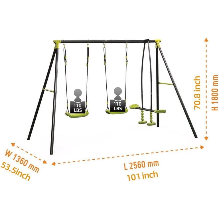 Backyard Swing Sets, XNS008 interesting triple children metal safe