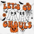 thumbnail image 2 of Cute Halloween Ghosts Let's Go Ghouls Women's Plus Size Graphic Tee Brisco Brands 3X, 2 of 5
