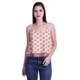 thumbnail image 4 of Moomaya Haut Court à Bretelles Spaghetti Imprimé pour Femmes Cami Tops d'Été, 4 of 5