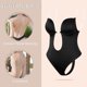 thumbnail image 2 of L Body moldeador de cuerpo con escote en V profundo para mujer, Body sin tirantes y sin espalda, ropa moldeadora, 2 of 4