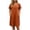 Orange, variant on Tqcoqu Womens Tshirt Dresses with Pockets,Summer Casual Short Sleeve Sundresses,Crew Neck Modest Dresses A Line Mini Plus Size Dress,Army Green Women's S-XXXXXL