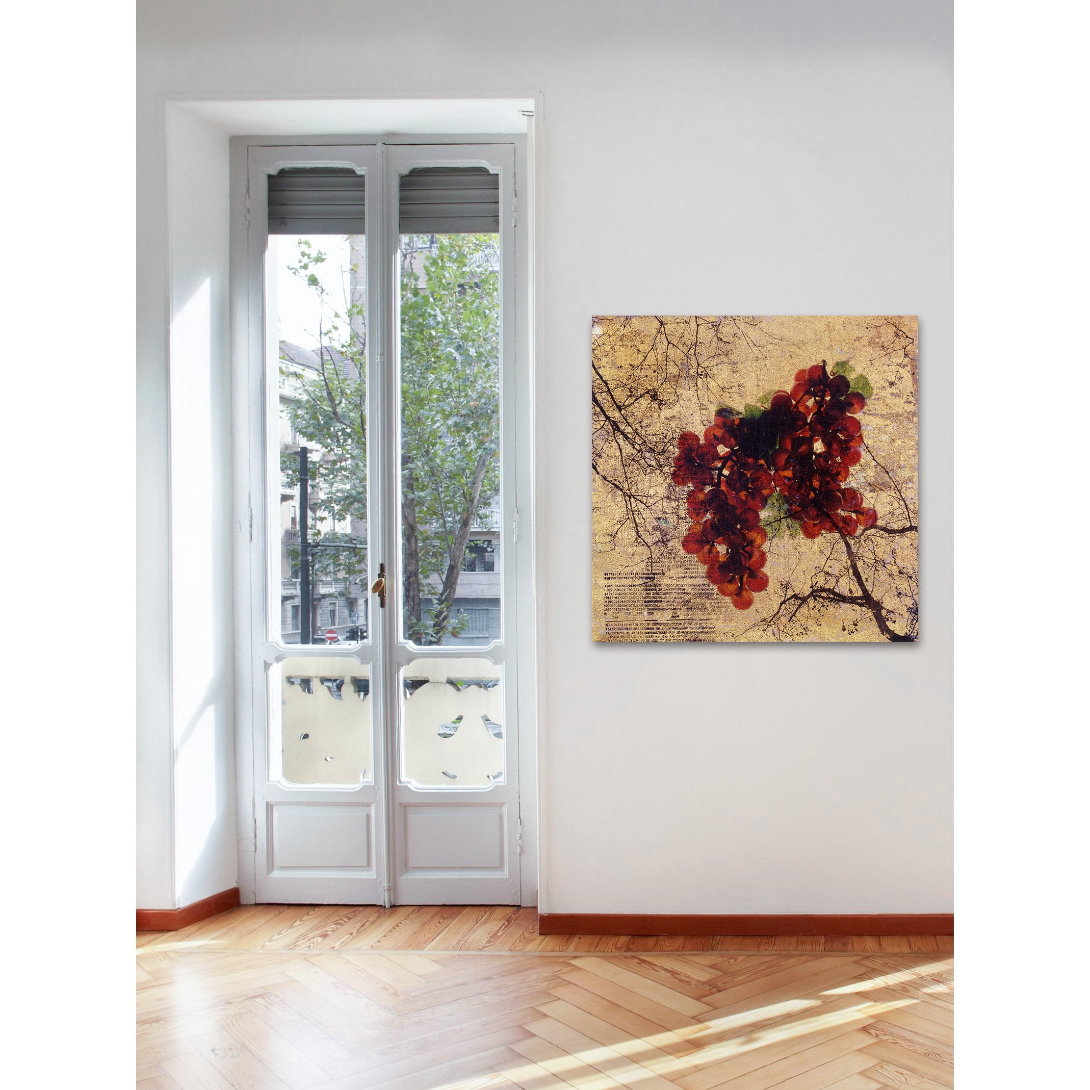 "Grapes on a Vine" Painting Print on Wrapped Canvas