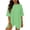 Green, variant on Qiopertar Women's Solid Color Short Sleeve Round Neck Striped Top and Shorts Set Casual Sporty Two Piece Outfit Elastic Waist Pockets Workout Yoga Running Gym Fitness Activewear, Black S