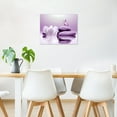 thumbnail image 4 of XUEHUAPIAOPIAO Water Lily and Purple Butterfly 16" x 12" Framed Canvas Art Prints, 4 of 5