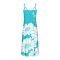 thumbnail image 4 of Vestido de Verano Casual de las Mujeres, Impresión Plegada Casual de Verano, Vestido de Cuello en V sin Mangas de Camis, 4 of 7