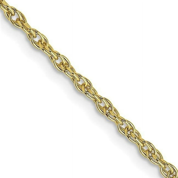 Primal Gold 10 Karat Yellow Gold 1.55mm Carded Cable Rope Chain