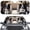 Border Collie, variant on chaqlin Giraffe Family Driving Windshield Sun Shade,Foldable UV Blocking Car Sun Visor for Most Compact Mid-Size Sedans SUVs,57.1" × 27.4"
