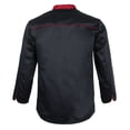 thumbnail image 3 of Chaqueta de Chef Uniforme de Catering Manga Larga con Abrigo BOLSILLOS - Negro, METRO Sunnimix Chaqueta de Chef de Manga Larga, 3 of 3