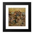 thumbnail image 2 of School of Saxony 20x21 Black Modern Framed Museum Art Print Titled - The Feeding of the Five Thousand (circa 1500), 2 of 5