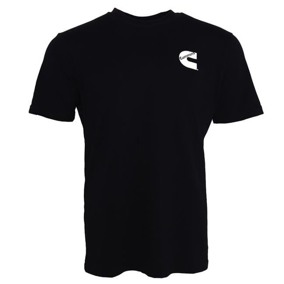 Unisex Cotton Short Sleeve T-Shirt - Black - Large to 4XL