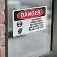 thumbnail image 4 of (2 Pack) Chlorine Hazard Area OSHA Danger Sign 7 Inch X 5 Inch Vinyl Label Decal Sticker Weather Resistant, UV Protected for Workplace, Business, and Construction Site, Made in the USA, 4 of 7