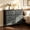 Black Wood, variant on Kelno 8 Drawers Fabric Cabinet Metal Frame Wide Wood Top Storage Tower TV Stand Clothes Organizer for Bedroom Living Room,Black