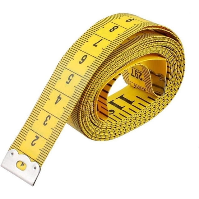 Cinta métrica de tela de plástico suave esencial para artesanos, regla flexible para sastres, amplia aplicación en costura, manualidades y construcción, con marcas fáciles de leer y extremos de metal