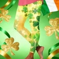 thumbnail image 2 of Xdegoge St. Patricks Day Leggings for Women Full Length Clover Pattern Stretchy Yoga Pants Comfortable Casual Wear Festival and Holiday Outfits, 2 of 6