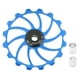 thumbnail image 1 of Rueda de polea azul de 16T con cojinete de cerámica para desviador trasero de bicicletas de montaña y carretera, 1 of 8
