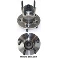 thumbnail image 2 of Wheel Hub Compatible For 2004-2012 Chevrolet Malibu 2008-2010 HHR 4Cyl 6Cyl 2.4L 3.5L 2.2L 3.6L 3.9L 2.0L Rear, Left Driver or Right Passenger Bearing included, 2 of 2