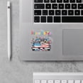 thumbnail image 2 of Happy Easter French Bulldog American Flag Truck Bunny Ears Cutout Transfer Sticker Dog Lover Gifts Transparent Decal Art Decor - 03001, 2 of 5