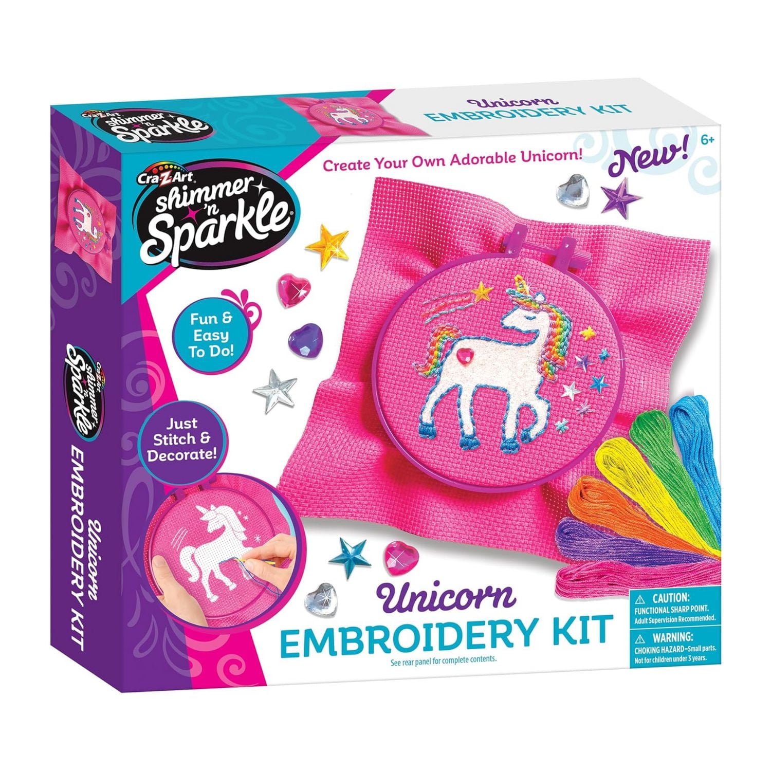 Kit de broderie licorne Shimmer N Sparkle