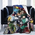 thumbnail image 2 of My Hero Academia Blanket, Anime Throw Blanket For Couch Sofa Bed, Soft Cozy Lightweight Warm Flannel Blanket, Home Decor, Anime Gifts For Boys Girls Kids Teens, 60"X50", 2 of 9