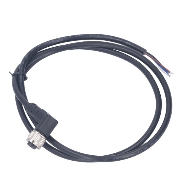 Cable Eléctrico M12, Conector Hembra 250 V CA CC Amplia Aplicación 4A Cable De Aviación De 4 Pines Ángulo Recto Para Equipos