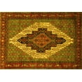 thumbnail image 1 of Ahgly Company Machine Washable Indoor Rectangle Persian Yellow Traditional Area Rugs, 7' x 10', 1 of 4
