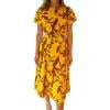 thumbnail image 7 of Gamivast Womens Floral Dress Short Sleeve Round Neck Maxi Dress Tropical Leaf Print Boho Dress A-Line Casual Summer Beach Vacation Trip Holiday Party, 7 of 7