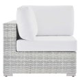 thumbnail image 3 of Modway Convene Outdoor Patio Corner Chair in Light Gray White, 3 of 7
