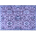 thumbnail image 1 of Ahgly Company Machine Washable Indoor Rectangle Persian Blue Traditional Area Rugs, 2' x 4', 1 of 4