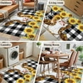 thumbnail image 6 of Area Rugs for Living Room 4x6 Ft, Farmhouse Cow Non Slip Area Rugs for Kitchen Bedroom Entryway, Vintage Country Sunflower Black Buffalo Plaid Washable Carpet Runner Rug Floor Mats for Bedroom, 6 of 9