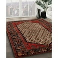 thumbnail image 2 of Ahgly Company Indoor Round Traditional Gold Brown Persian Area Rugs, 4' Round, 2 of 6