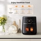 thumbnail image 2 of 5qt air fryer con visual window, 6-in-1 oven con timer y temperature control, 85% less oil, low noise, dishwasher-safe basket, 2 of 5