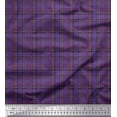 thumbnail image 1 of Soimoi Cotton Duck Fabric Plaid Check Print Fabric by Yard 56 Inch Wide, 1 of 3