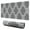 Gray Geometric Quatrefoil, variant on Long Mouse Pads for Desk,Blue Pioneer Flower Desk Mats on Top Of Desks, Desk Mouse Pad Extra Large with 3mm Non-Slip Base and Stitched Edge for Gaming,Office,Work,Home 31.5"x11.8"