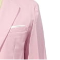 thumbnail image 4 of Jerdar Men's Linen Blazer Jacket Lapel Collar Two Button Single Breasted Solid Color Slim Fit Long Sleeve Spring Summer Casual Business Wedding Lightweight Breathable Sport Coat Top, 4 of 4