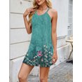thumbnail image 5 of Summer Dresses for Women Tropical Print Beach Dresses Mini Dress Plus Size Sun Dress Alsol Lamesa, 5 of 6