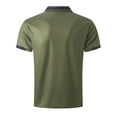 thumbnail image 3 of Caqnni Polo Shirts for Men Short Sleeve Lightweight Quick Dry Hiking Golf Fishing (Green,M), 3 of 4