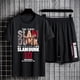 thumbnail image 2 of Slam Dunk-chándal de verano para hombre, camisetas de algodón con estampado de Anime, pantalones cortos deportivos, traje de baloncesto, ropa deportiva de gran tamaño, conjunto de entrenamiento Mascul, 2 of 4