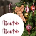 thumbnail image 2 of Gymnture 14pcs Xmas Tree Ornaments Spiral Candy Cane Bauble Balls Pendant Decor, 2 of 10