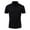 Black, variant on Men's Muscle Dress Shirts Slim Fit Stretch Short Sleeve Athletic Button Down Shirts with Chest Pocket(Black,L)