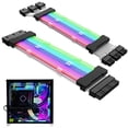 thumbnail image 3 of ARGB Power Supply Extension Cable 2X8Pin Cord Motherboard RGB Extension Cable for Computer, 3 of 5