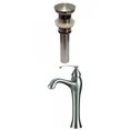 thumbnail image 1 of American Imaginations AI-29483 Deck Mount CUPC Approved Lead Free Brass Faucet Set In Brushed Nickel Color - Overflow Drain Incl., 1 of 5