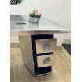 thumbnail image 2 of NauticalMart Aviator Wing Desk Aluminium Table Home Office Aviator Furniture Decor (Two Drawer, 70 Inches), 2 of 5