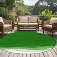 thumbnail image 4 of Ombre Green Waves Round Area Rug 7Ft Washable Circle Rugs for Dorm Laundry Room, Abstract Art Gradient Modern Non-Slip Carpet Floor Mats Indoor Outdoor Carpet Runner Aesthetic Home Decor, 4 of 8
