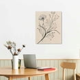 thumbnail image 3 of Acheng Flower Line Wall Art Botanical Canvas Wall Decor Floral Minimalist Wall Art Abstract Plant Pictures Flower Line Prints Black White Floral Artwork for Room Bedroom 12x16 in, 3 of 5
