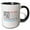 Black/White, variant on 3drose, International Airport Code Pgd, Punta Gorda, Florida, United States, 15oz Mug