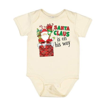 

Inktastic Santa Claus is on His Way Christmas Gift Baby Boy or Baby Girl Bodysuit